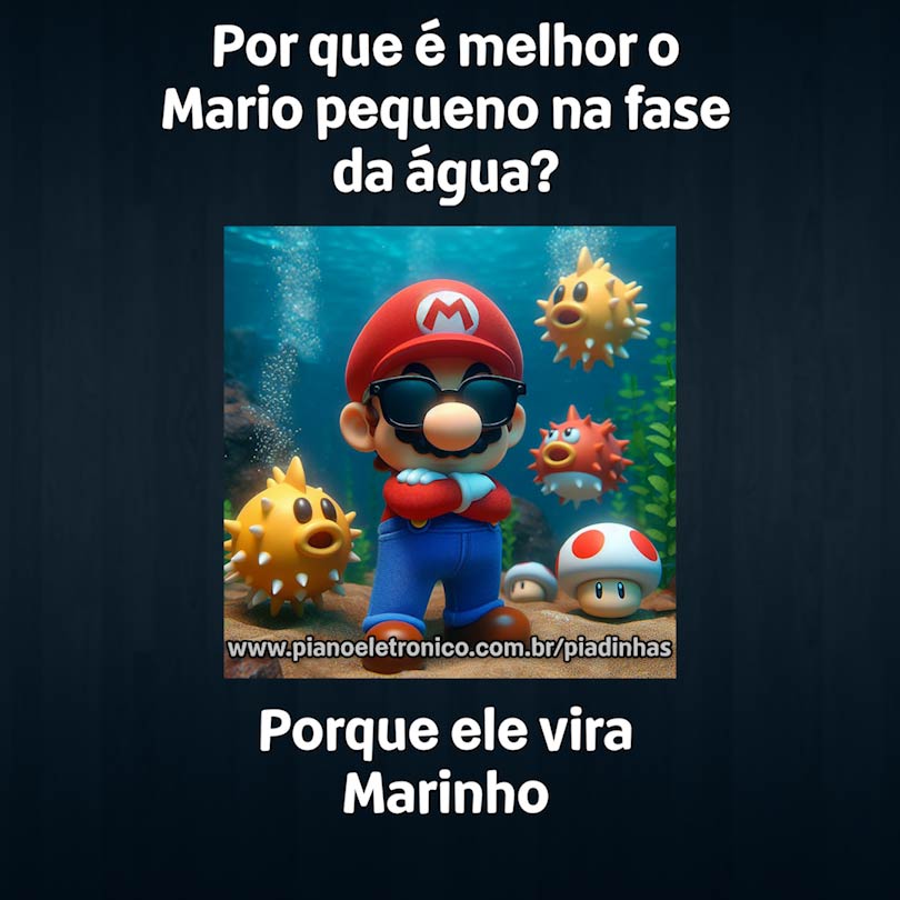 Por que é melhor o Mario pequeno na fase da água?

Porque ele vira Marinho